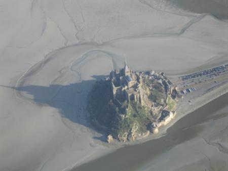 Mont St Michel vue du ciel